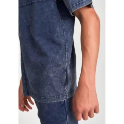Tee-shirt garçon SAROBO bleu en coton