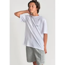 Tee-shirt garçon WUNTHBO blanc en coton