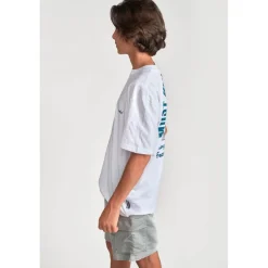 Tee-shirt garçon WUNTHBO blanc en coton