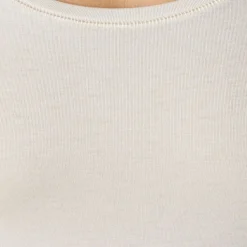 Tee-shirt manches courtes invisible sable en coton