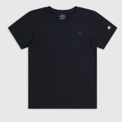 Tee-shirt manches courtes col rond garҫon - Noir en coton