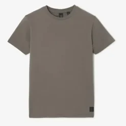 Tee-Shirt marron en coton Gus