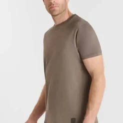 Tee-Shirt marron en coton Gus