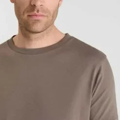 Tee-Shirt marron en coton Gus