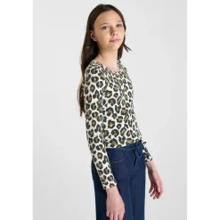 Tee-Shirt marron Mia en coton