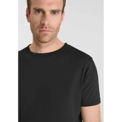 Tee-Shirt OBROWN noir en coton Dirk