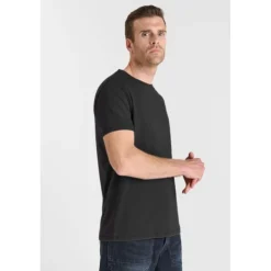 Tee-Shirt OBROWN noir en coton Dirk
