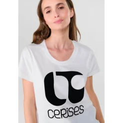 Tee-Shirt TAOLO blanc Lane en coton