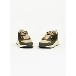 Tennis Femme en Cuir BOBBIE Kaki