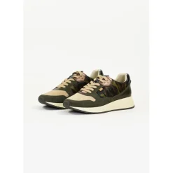 Tennis Femme en Cuir BOBBIE Kaki