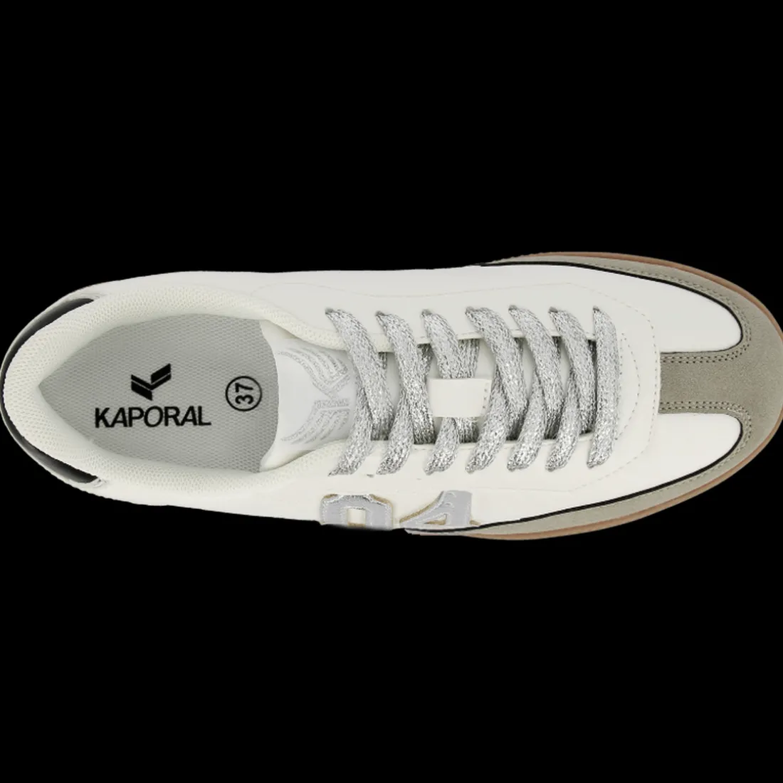 Tennis femme TANINA blanc et argent