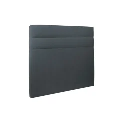 Tete de lit Lignes Velours Gris anthracite