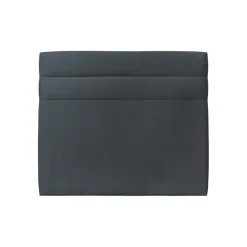 Tete de lit Lignes Velours Gris anthracite