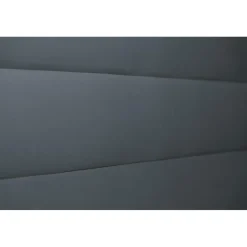Tete de lit Lignes Velours Gris anthracite
