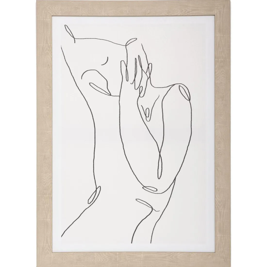 Toile Imprimé et Cadre Visage Visage de profil 50 x 70