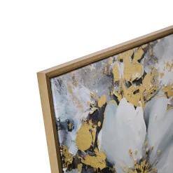 Toile imprimée encadrée Jiho bleu