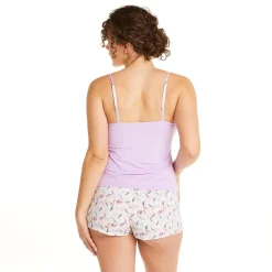 Top + short lilas Entracte violet