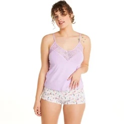 Top + short lilas Entracte violet