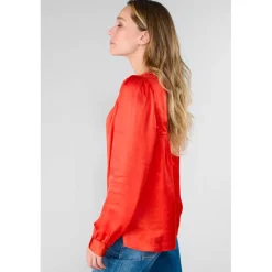 Top CHIMEL orange Rhea en viscose