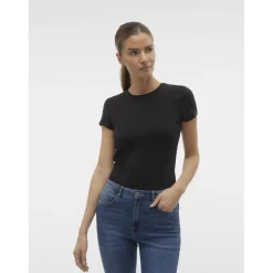 Top col rond Willa en coton