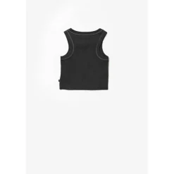 Top court fille Murgi noir en coton