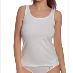 Top debardeur Pure comfort blanc en coton