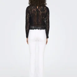 Top en dentelle New Karo noir Demi