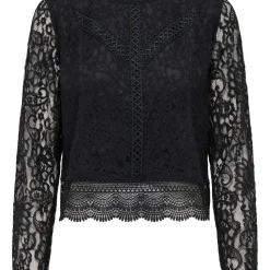 Top en dentelle New Karo noir Demi