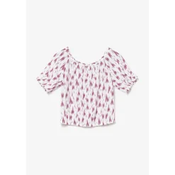 Top fille JILOGI rose en viscose