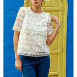 Top TILIE blanc