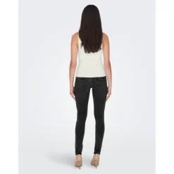 Tops Col en U Sans manches blanc