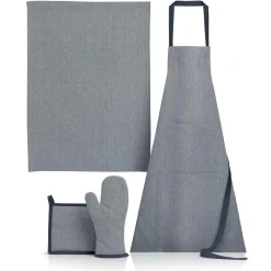 Torchon de cuisine coton uni Jani Winkler - Gris