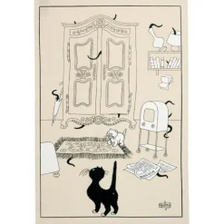 Torchon Dubout Cache-cache Ecru 48 x 72