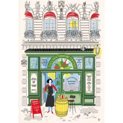 Torchon Façade caviste Ecru 48 x 72