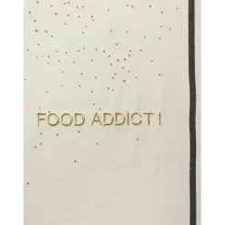 Torchon FOOD ADDICT or Ecru 70 x 50