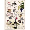 Torchon Imprimé Crus d'excellence Ecru 48 x 72