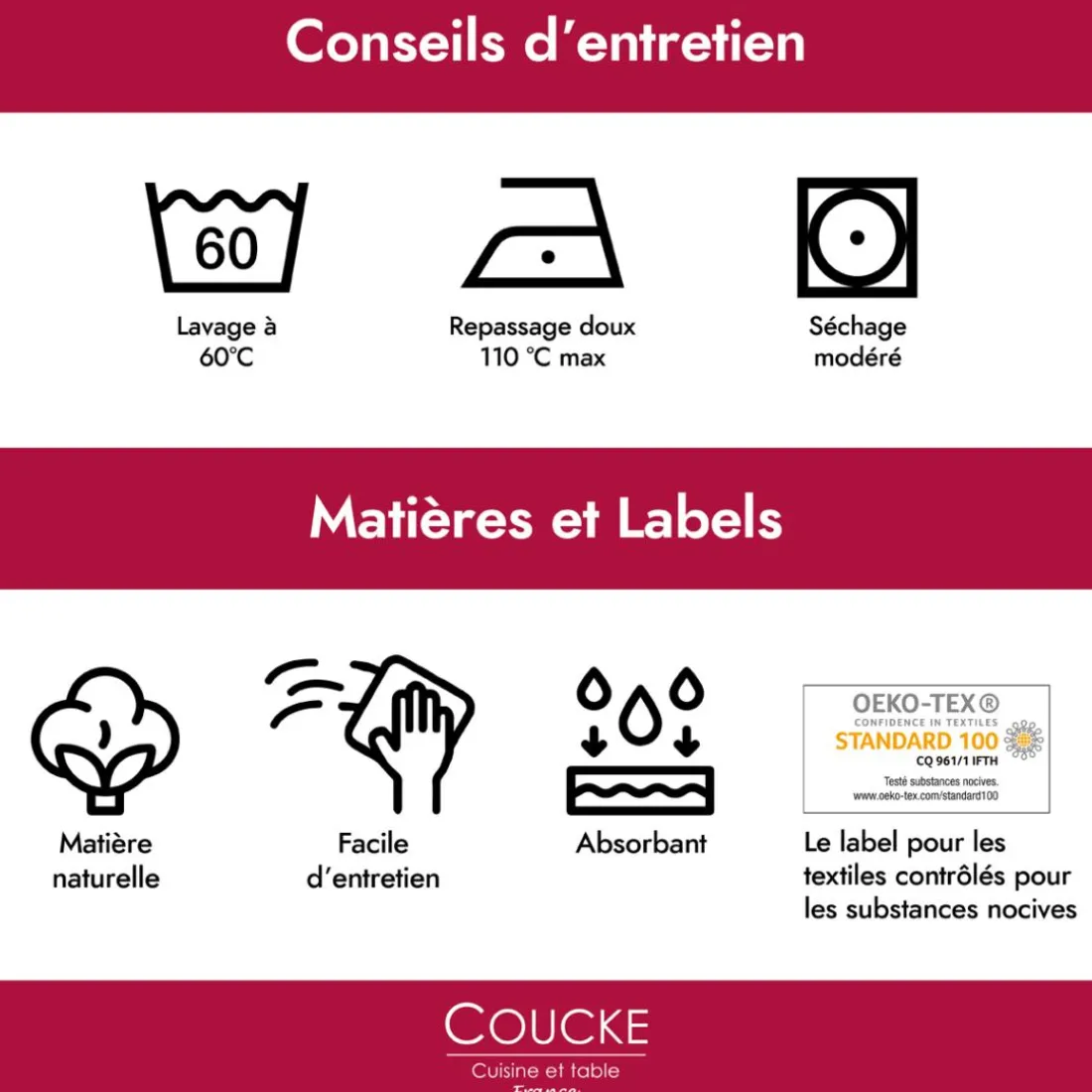 Torchon imprimé en jacquard de coton DELICES D'ABRICOTS-Orange