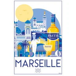 Torchon Marseille Blanc 48 x 72