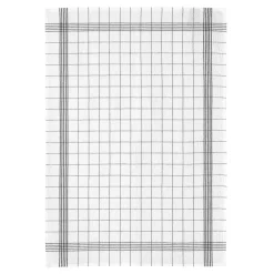 Torchon Metis Carreaux noir 55 X 75