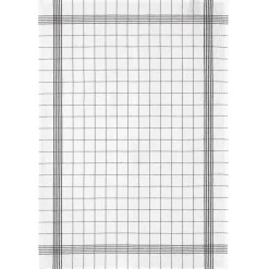 Torchon Metis Carreaux noir 55 X 75
