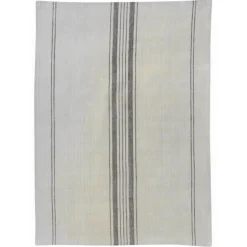 Torchon Métis Kilia rayures Ecru 50 x 70