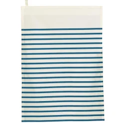 Torchon Nalou Ivoire/bleu 50 x 70