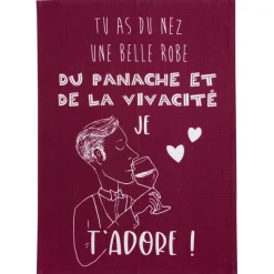 Torchon Panache Bordeaux 70 x 50