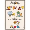 Torchon Shadoks en cuisine Ecru 48 x 72