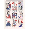 Torchon Symboles français Ecru 48 x 72