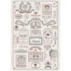 Torchon Étiquettes de vins Ecru 48 X 72