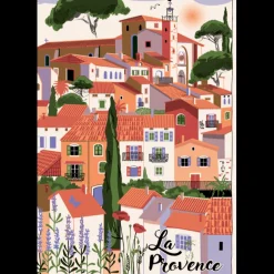 Torchon Village Provence Ecru 48 x 72