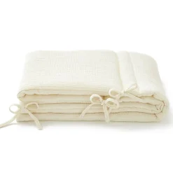 Tour de lit en gaze de coton ECRU