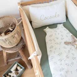 Tour de lit en gaze de coton ECRU