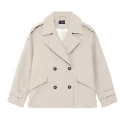 Trench femme beige en coton